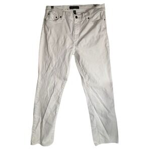 Lauren Jeans Co. Ralph Lauren White‎ Denim Jeans Women's Size 10